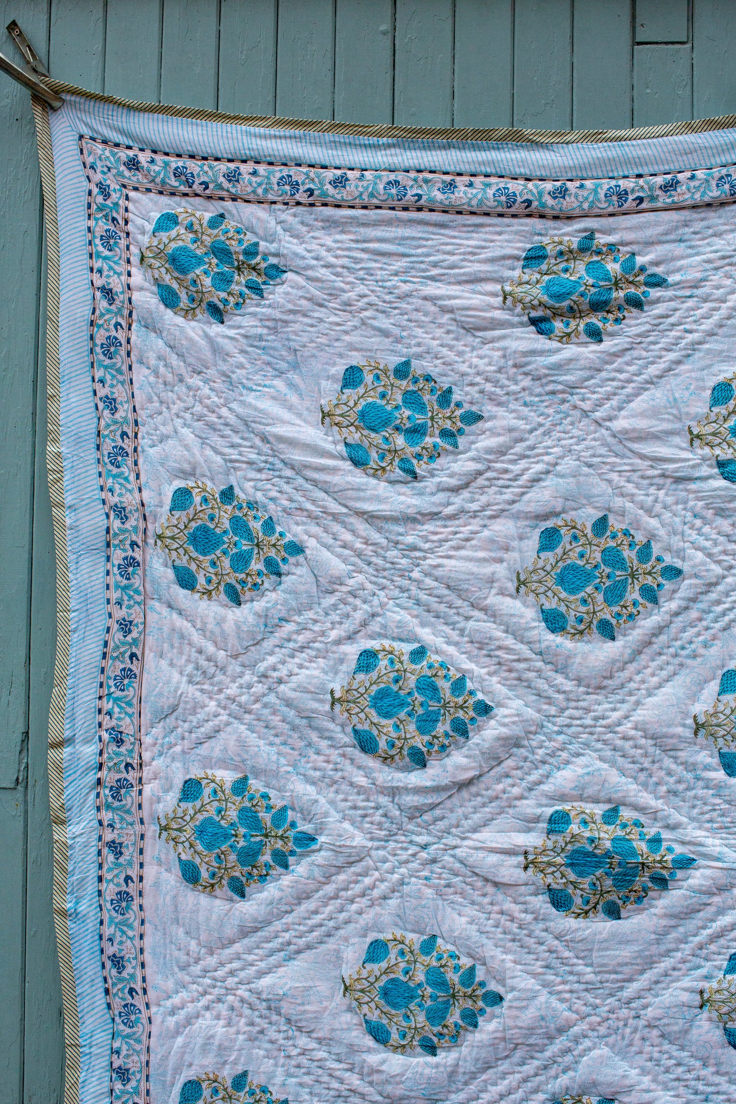 Print Block Padded Quilt - Tidcombe