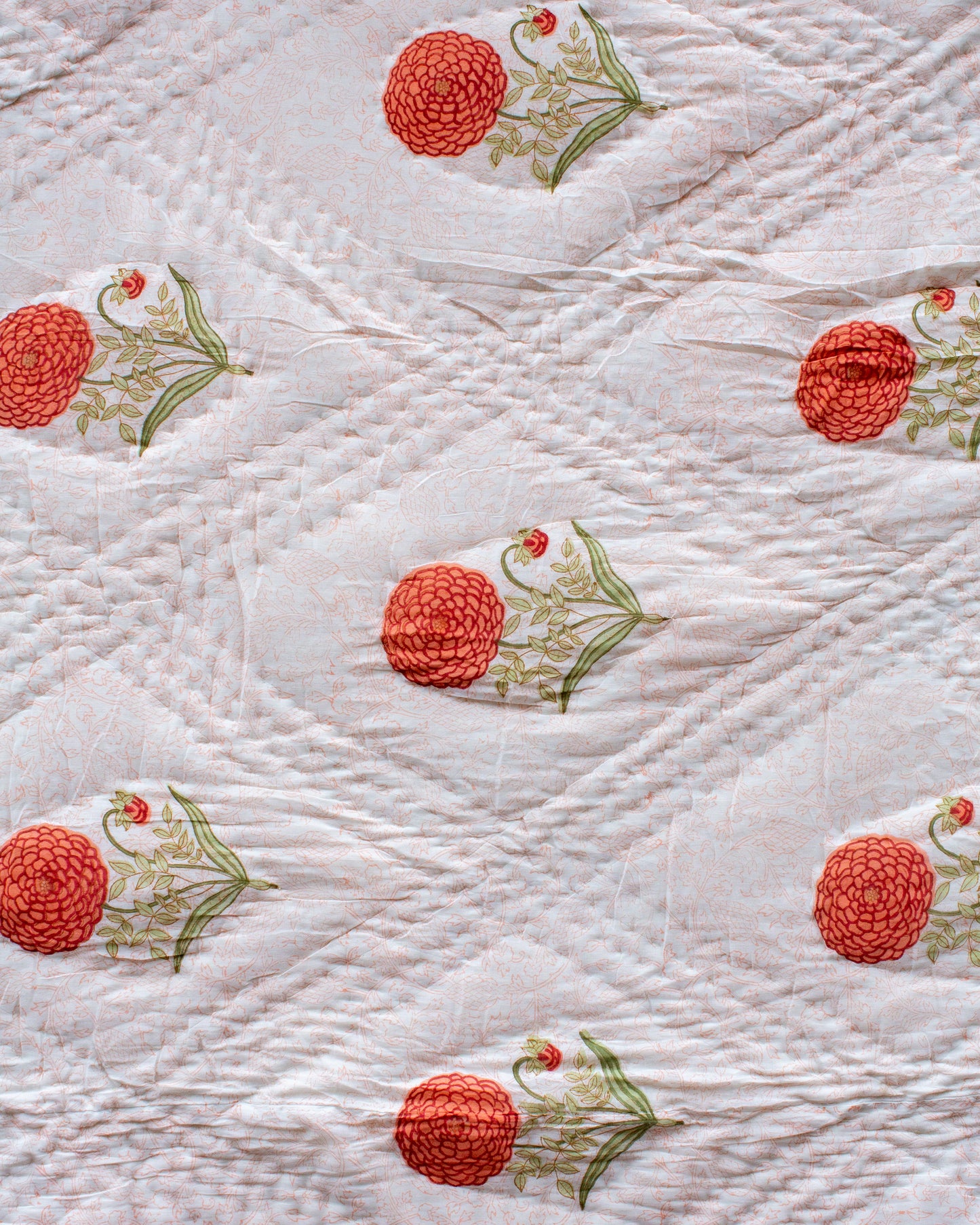 Print Block Padded Quilt - Lambourne