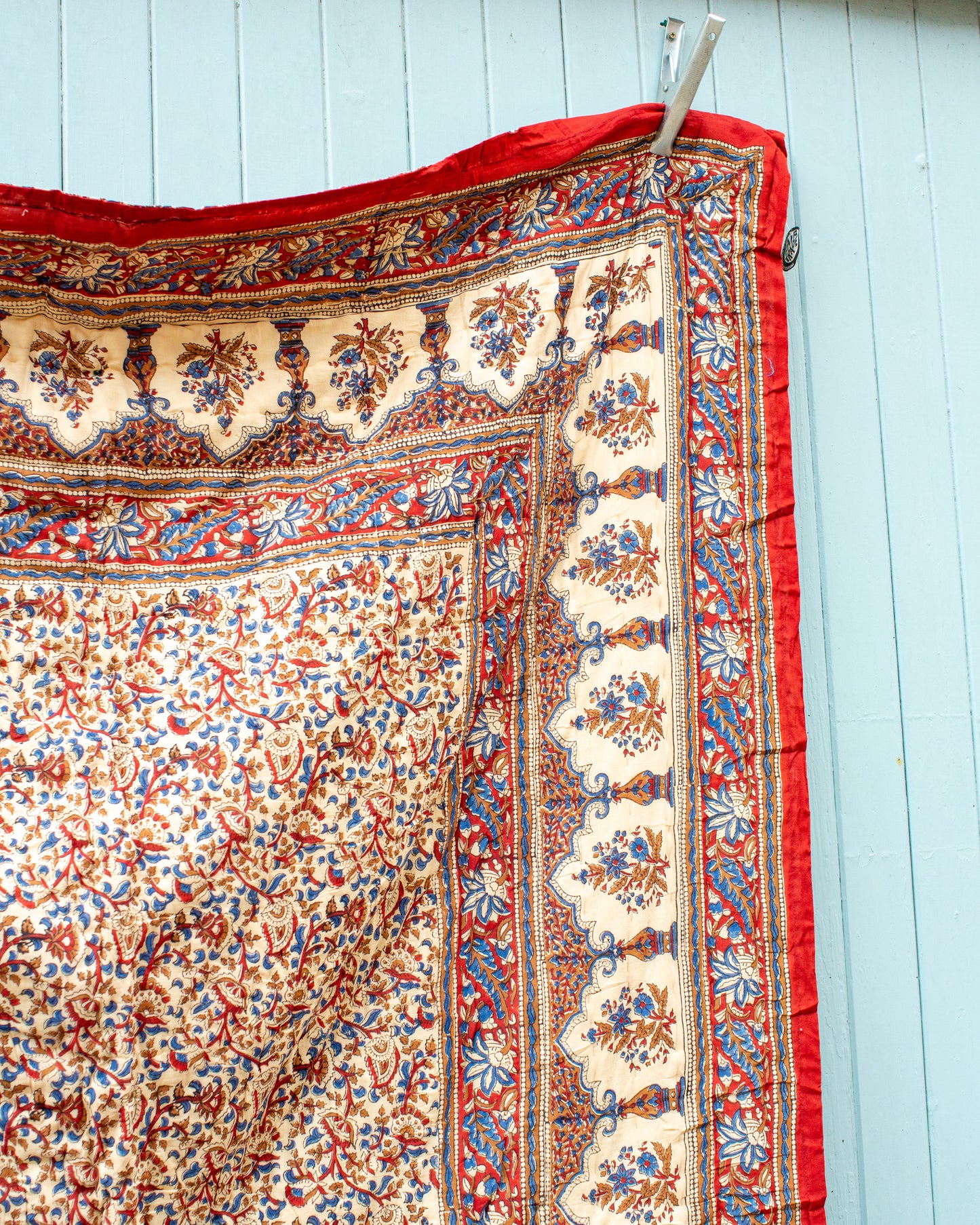 Print Block Padded Quilt - Oxenwood