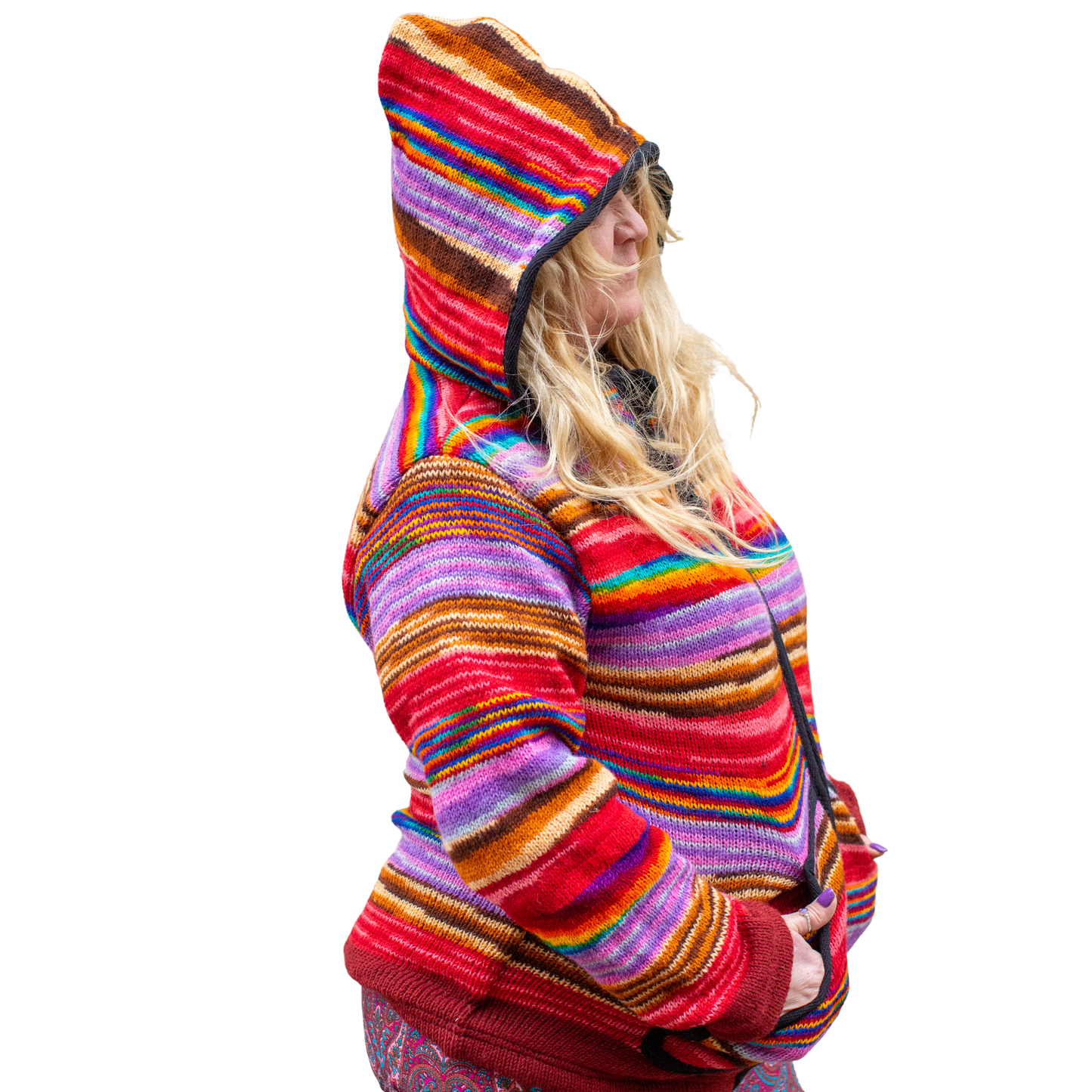 Purple/Pink Stripe Fleece