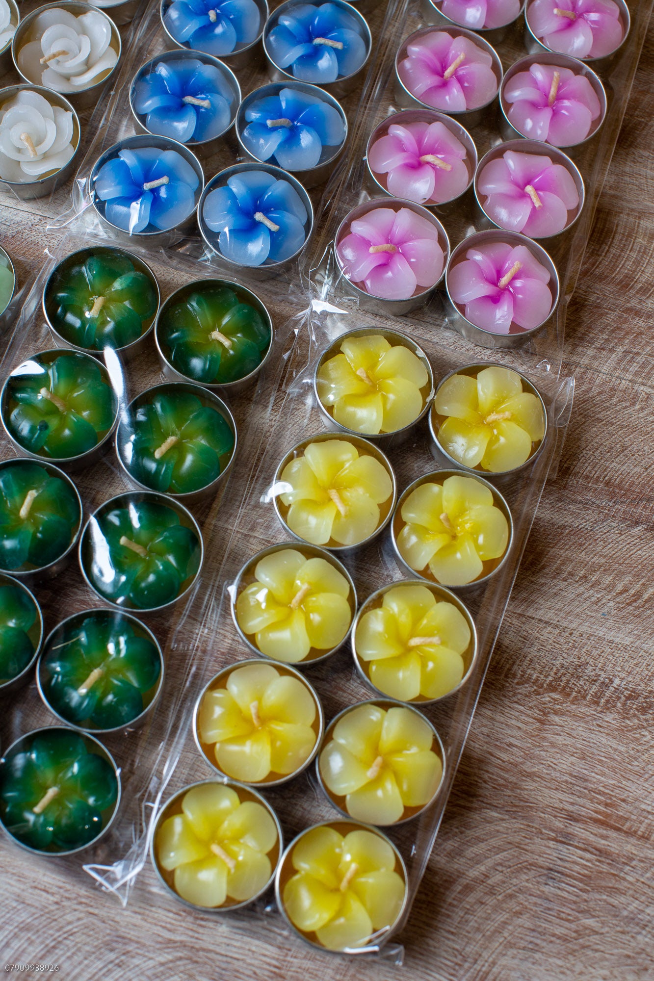 Pack of 10 Floral Tealights
