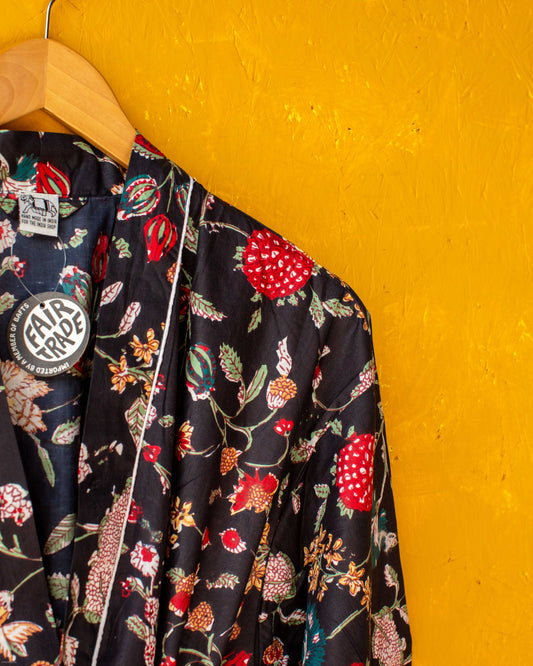 Hand Printed Kimono - #6