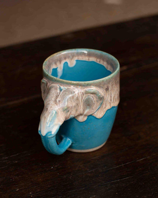 Bright Blue Elephant Mug