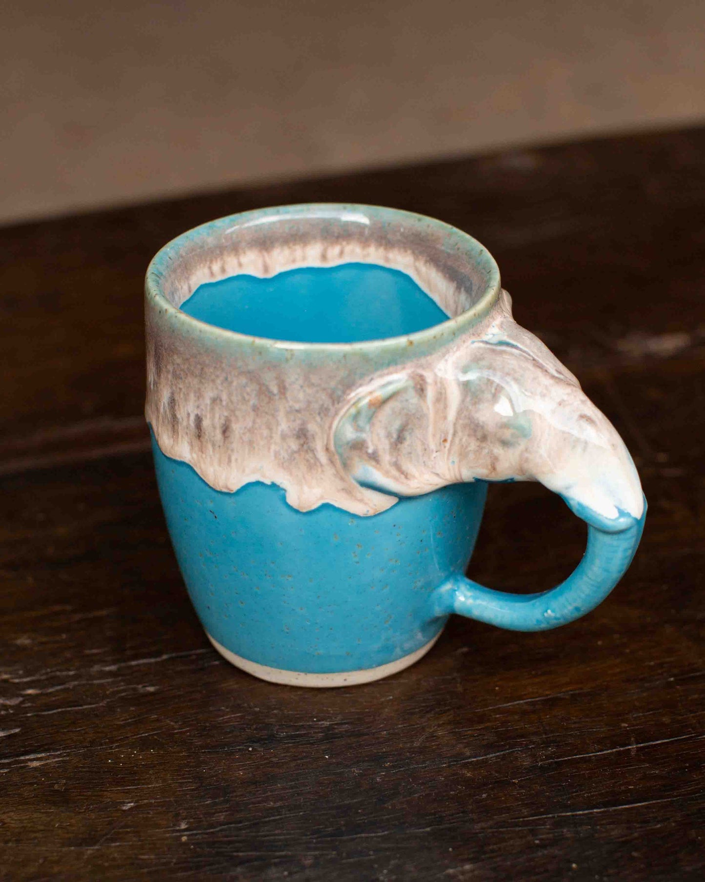 Bright Blue Elephant Mug