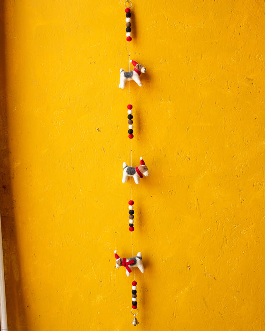 Felt Christmas Dog String
