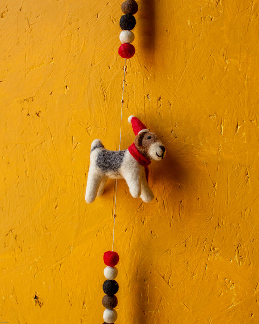 Felt Christmas Dog String