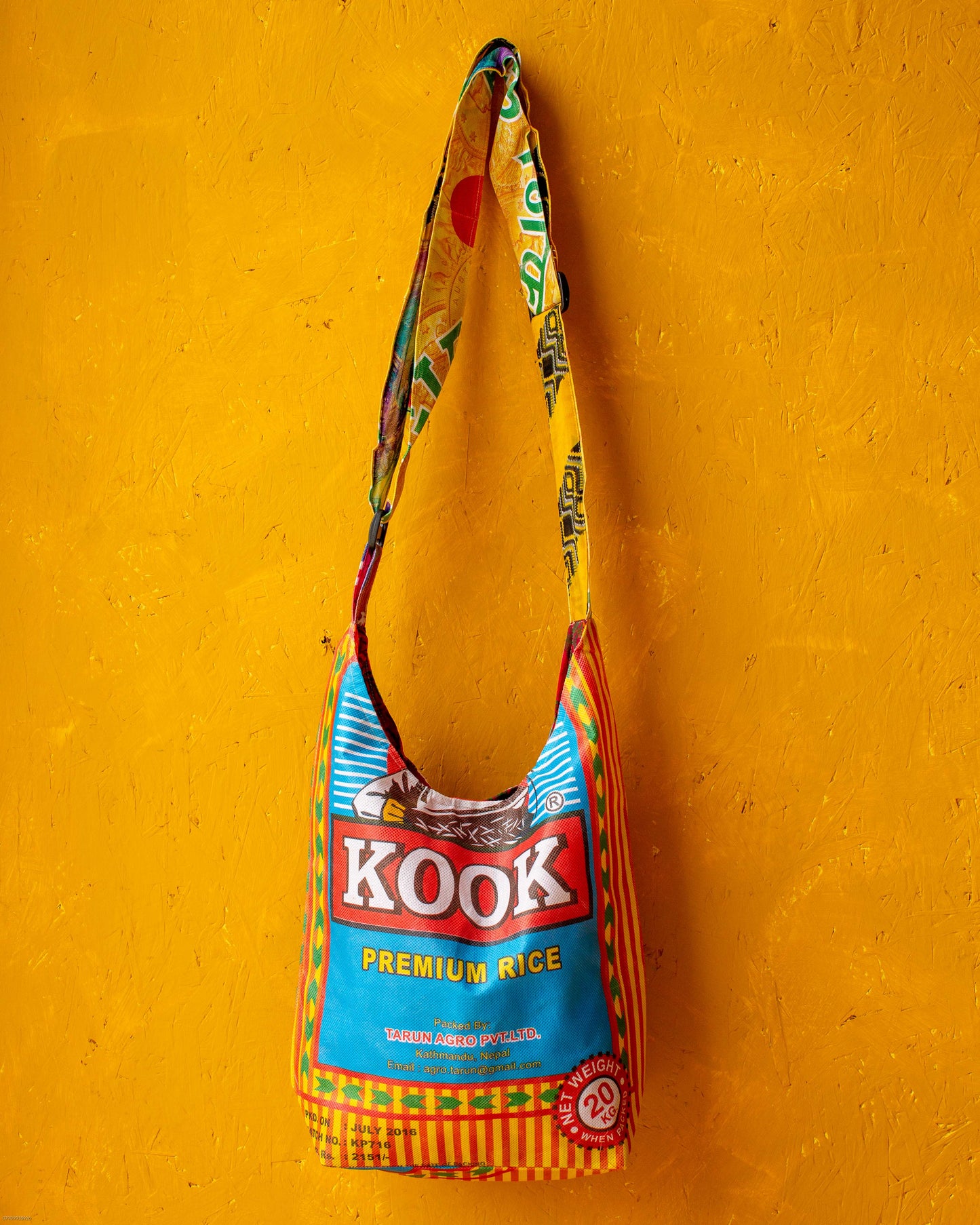 Recycled Kook Rice Sack Side Bag