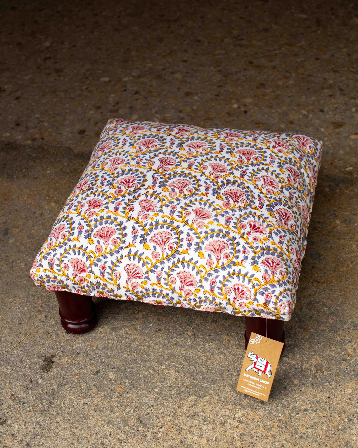 Print Block Footstool