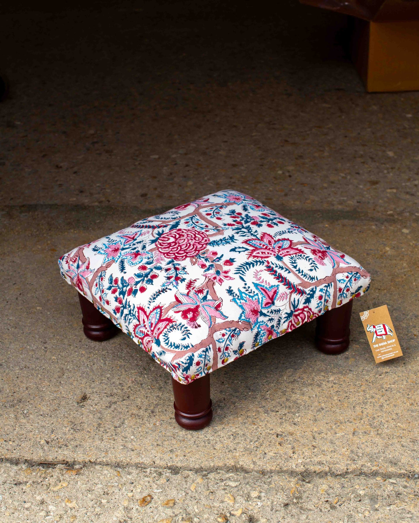 Print Block Footstool