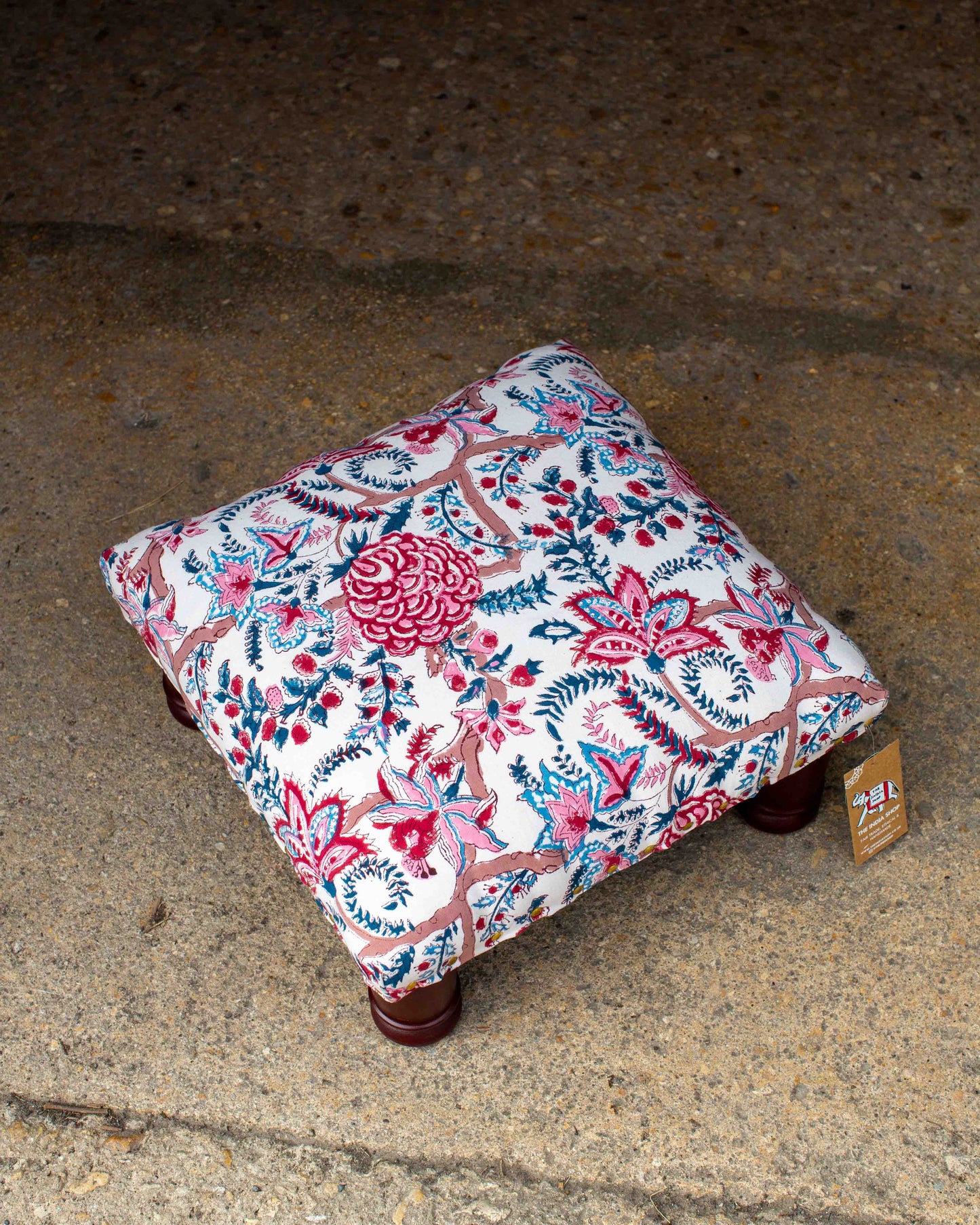 Print Block Footstool
