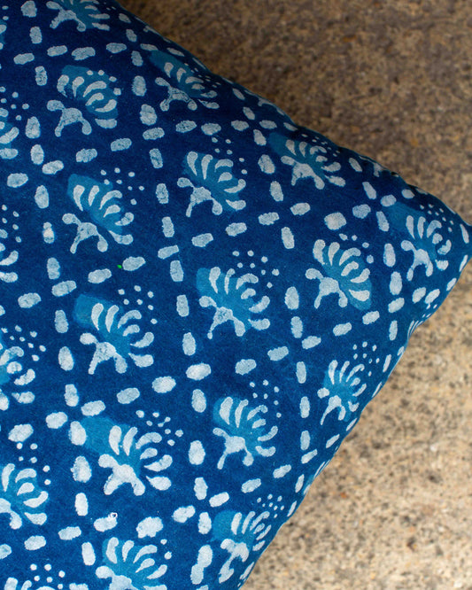 Indigo Footstool