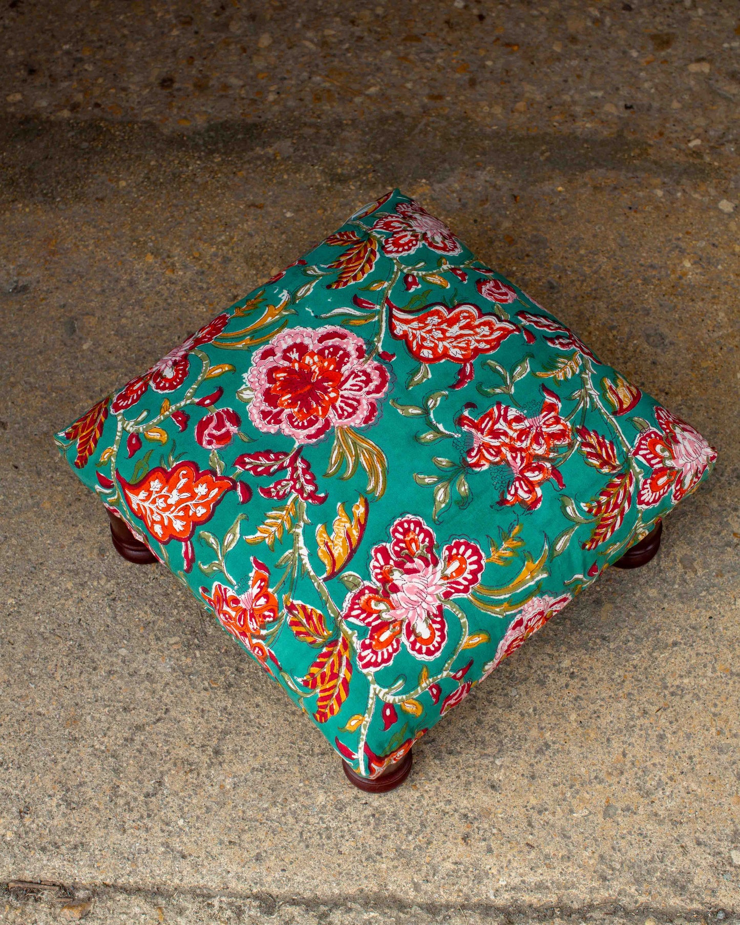Print Block Footstool