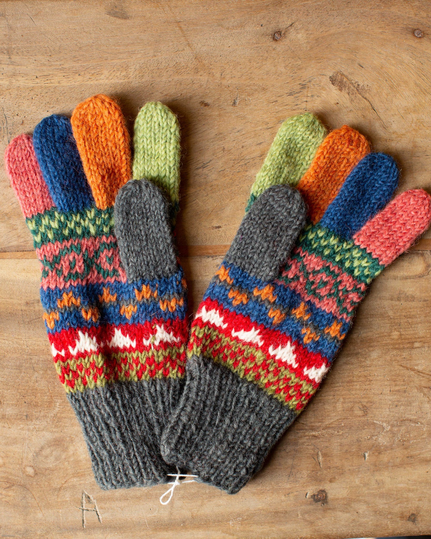 Husky Fair isle Knitted Gloves