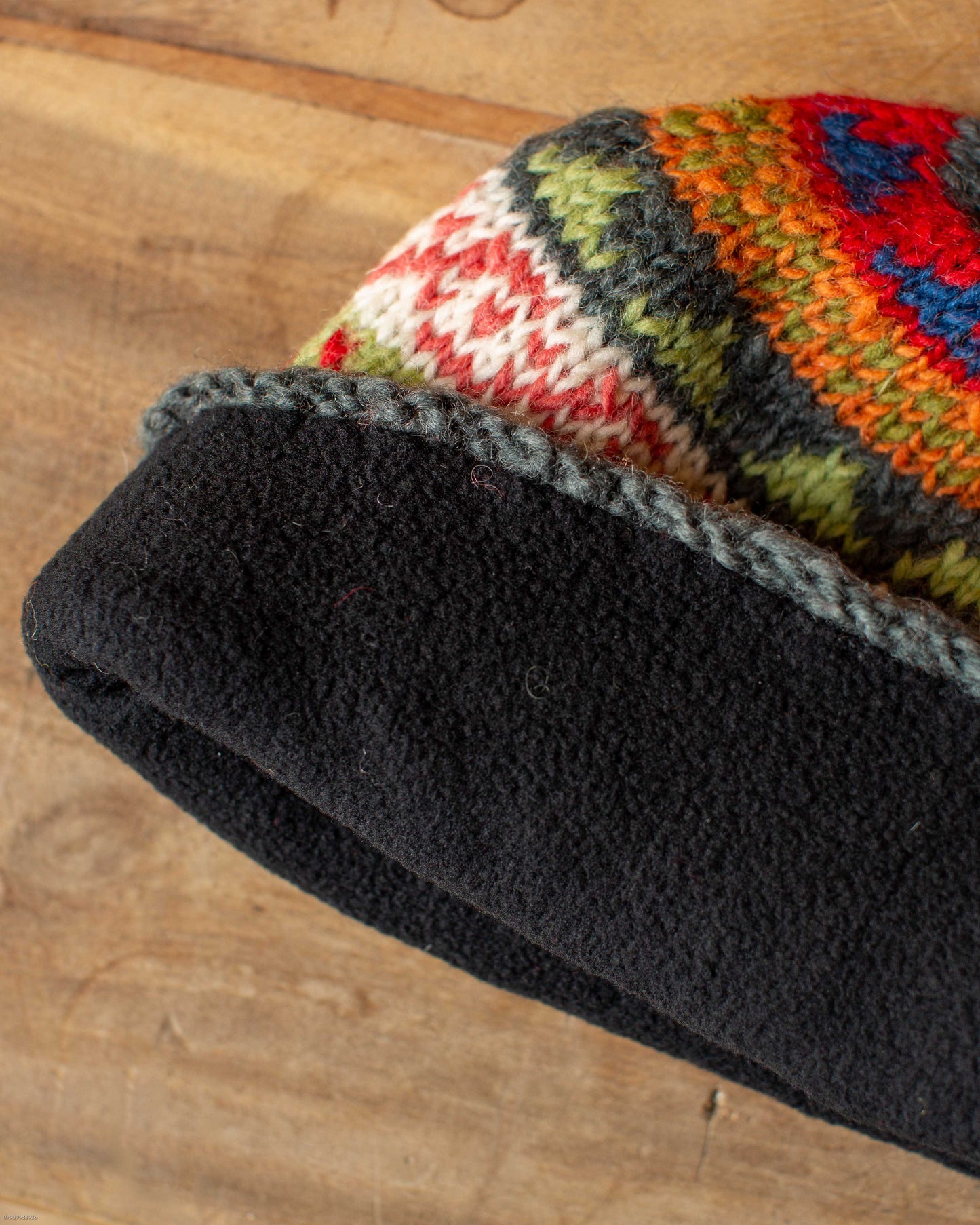 Husky Fairisle Knitted Bobble Beanie