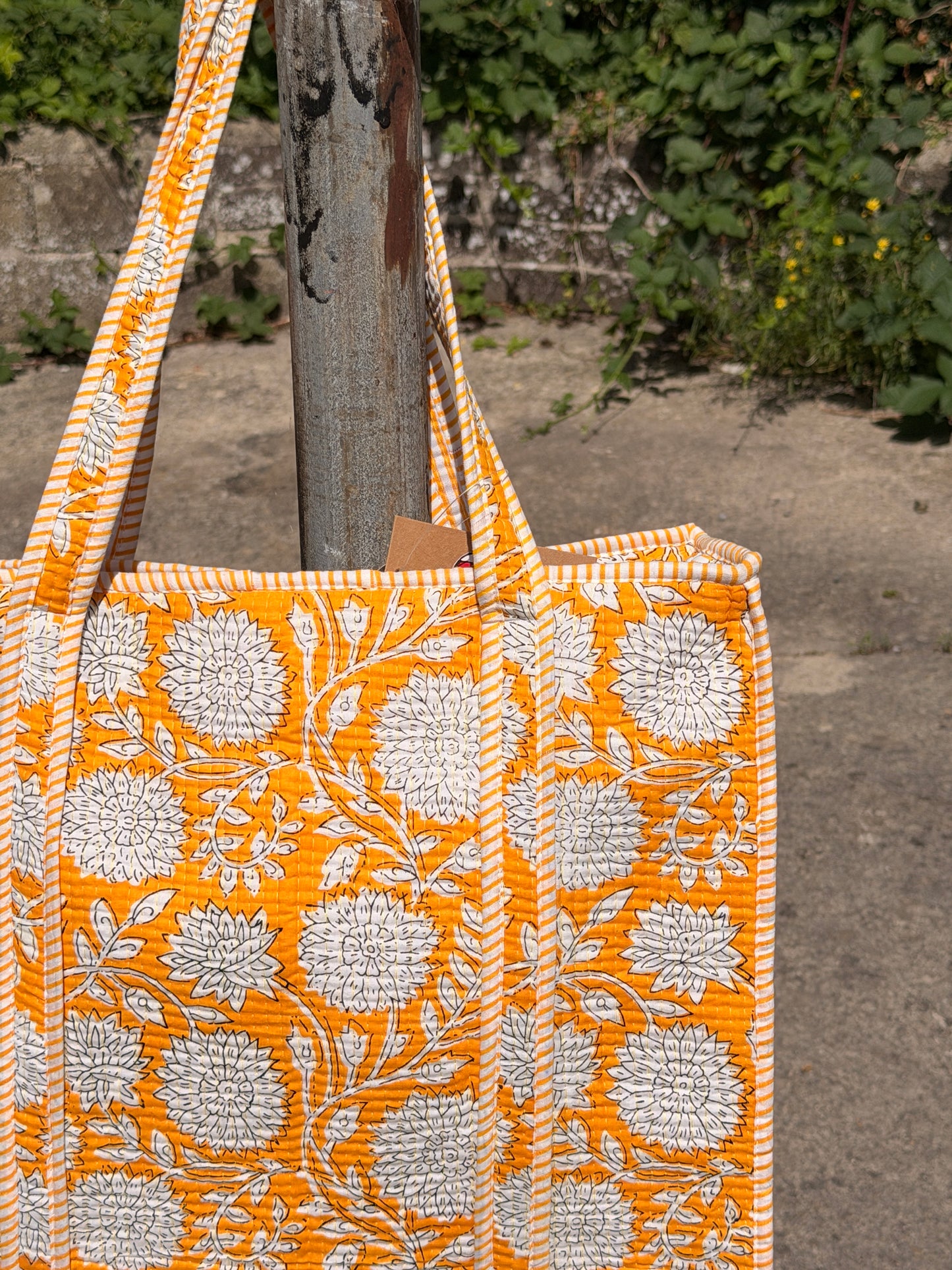 Large Quilted Tote Bag
