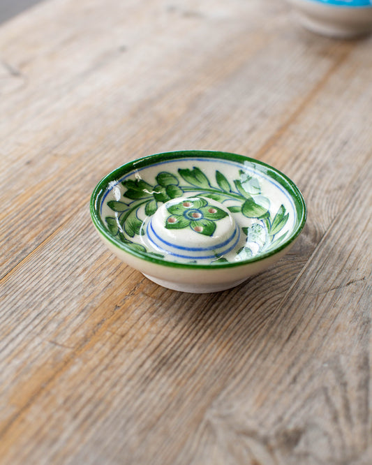 Green Flower Incense Holder