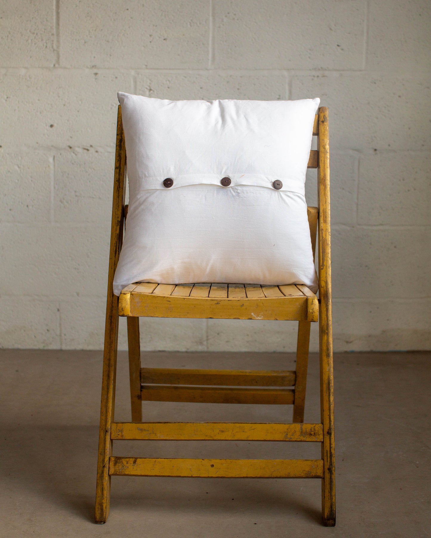 Leaf Print Block Cushion Cover