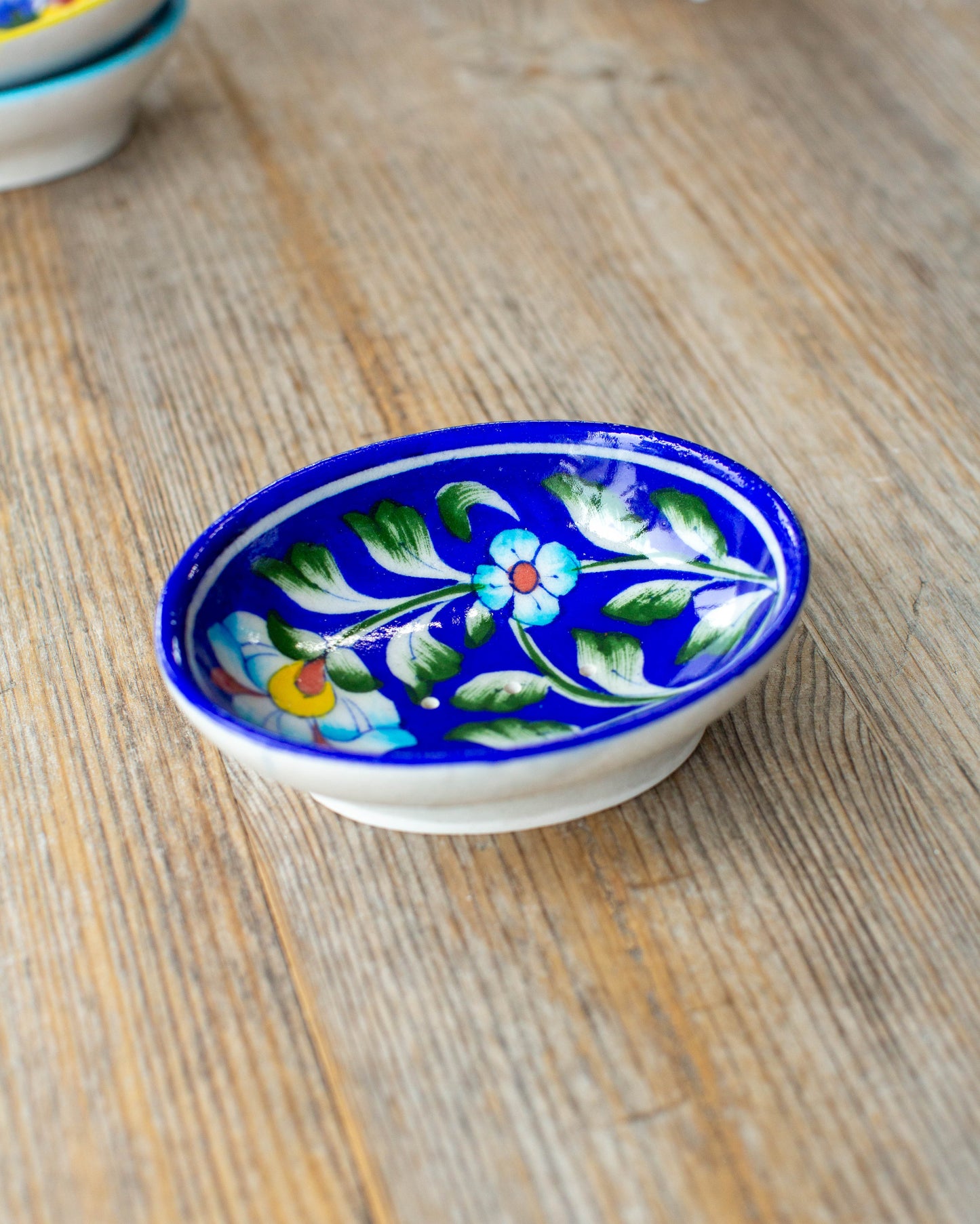 Blue Flower Jaipur Soap Holder