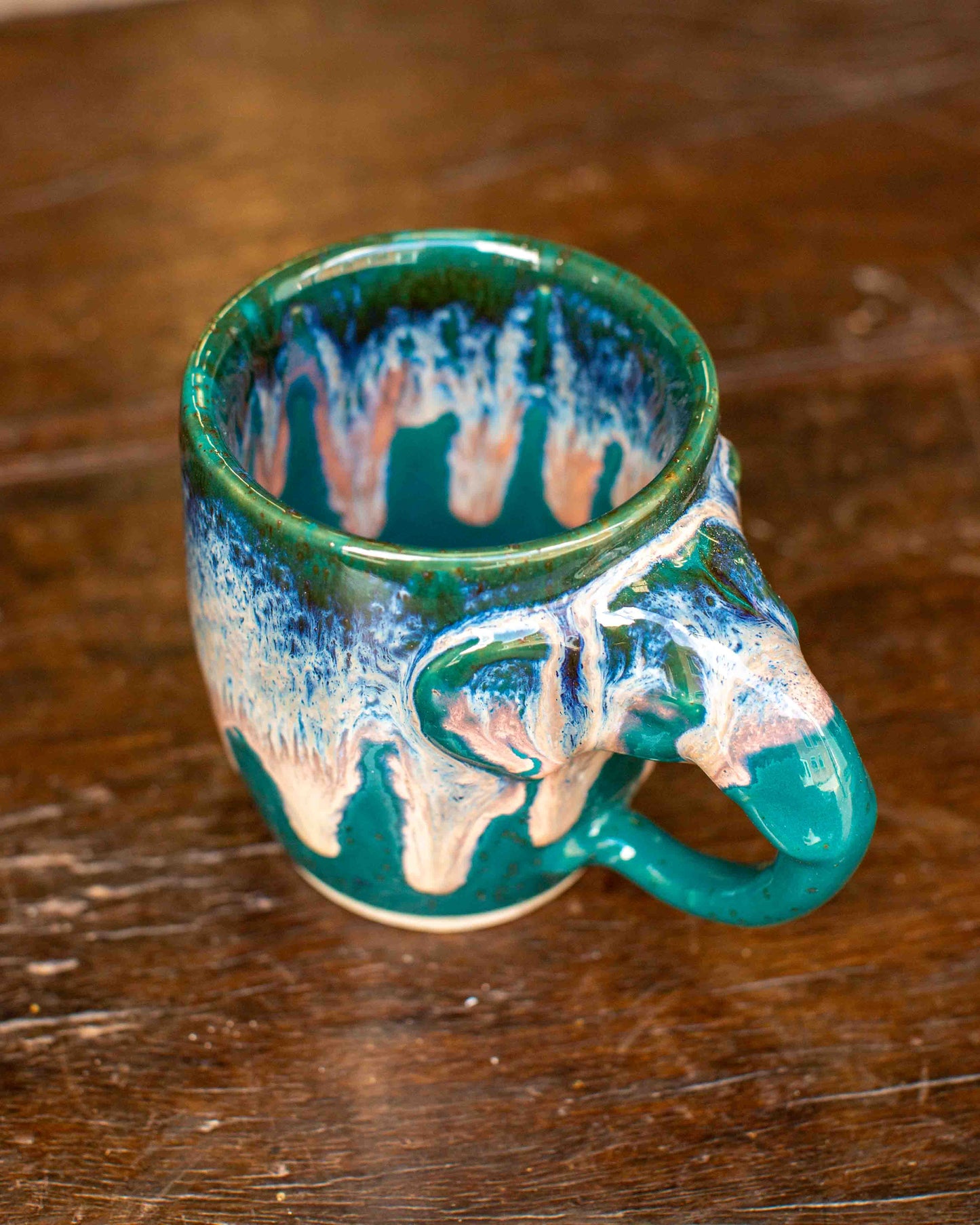 Turq Elephant Mug