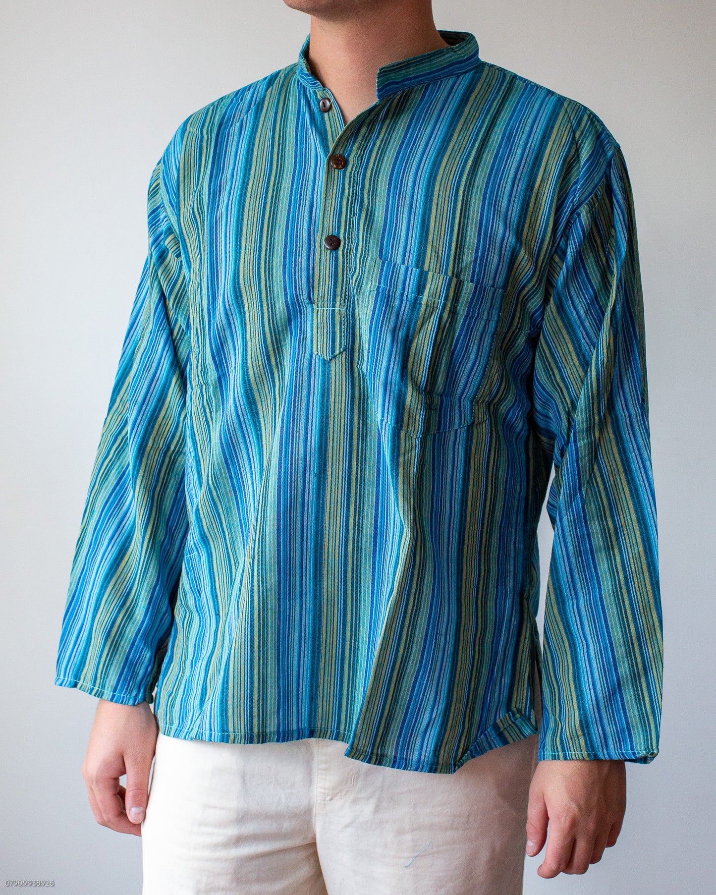 Turquoise Stripe Shirt