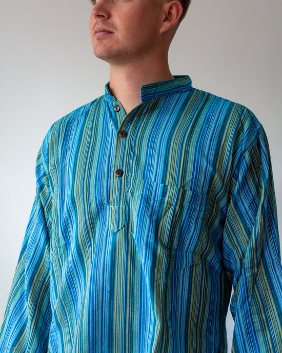 Turquoise Stripe Shirt