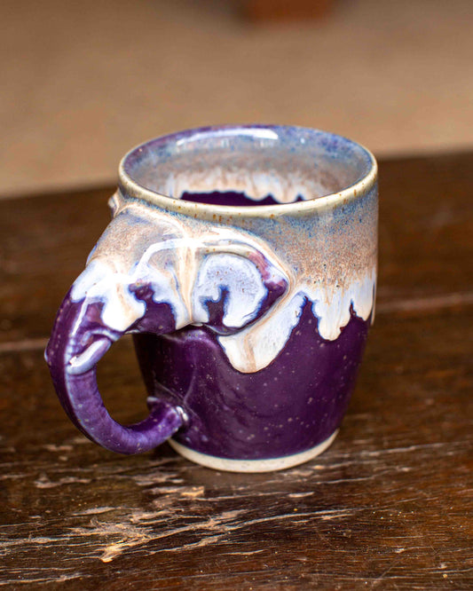 Aubergine Elephant Mug