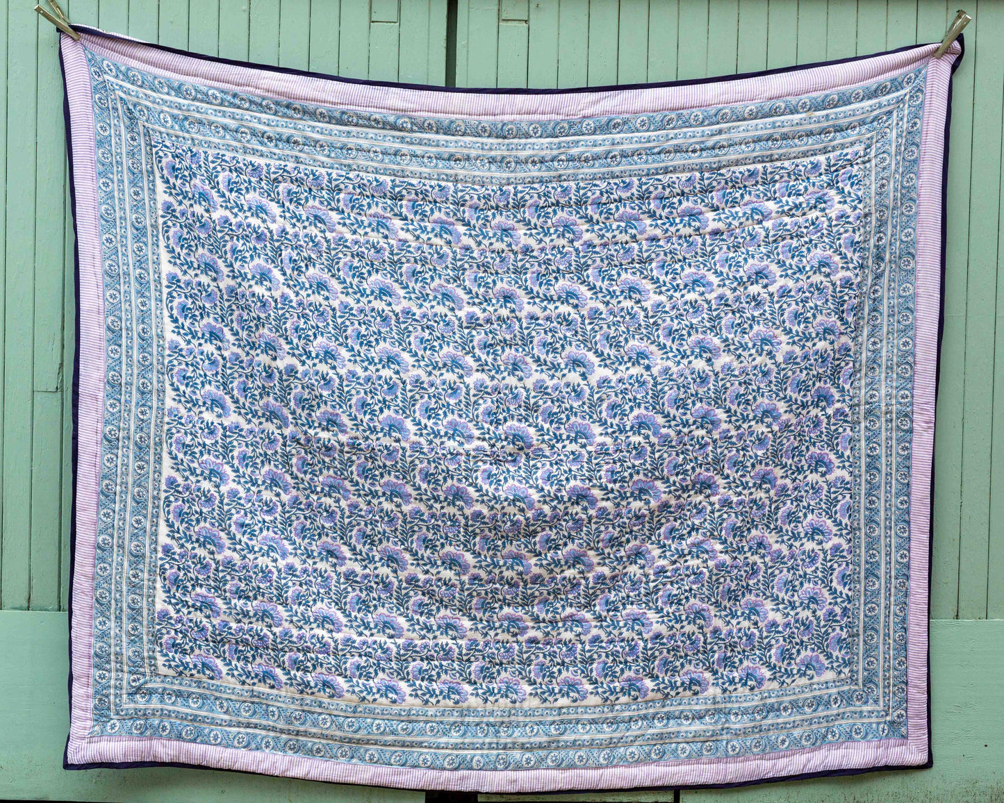 Print Block Padded Quilt - Grafton