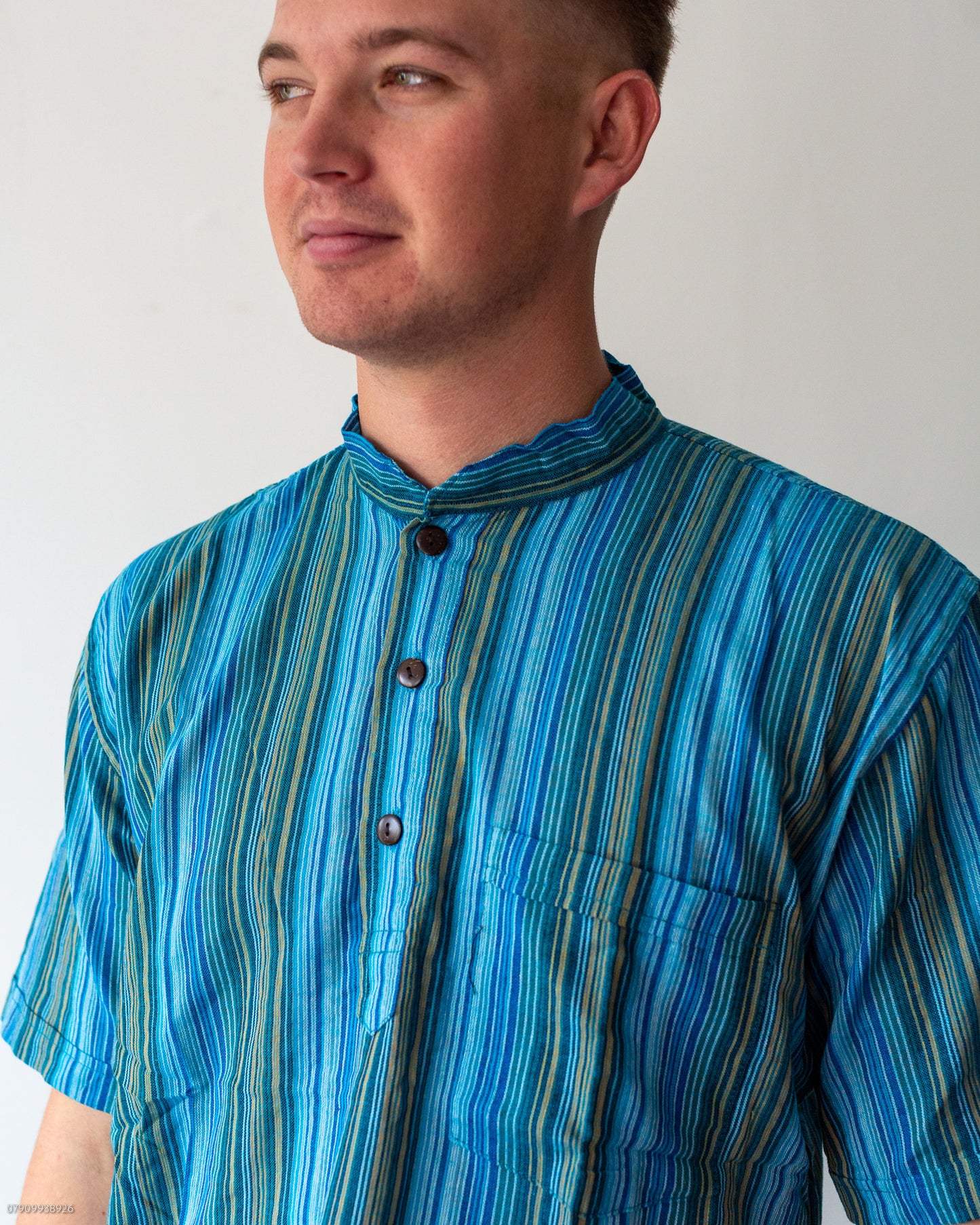 Turquoise Stripe Shirt