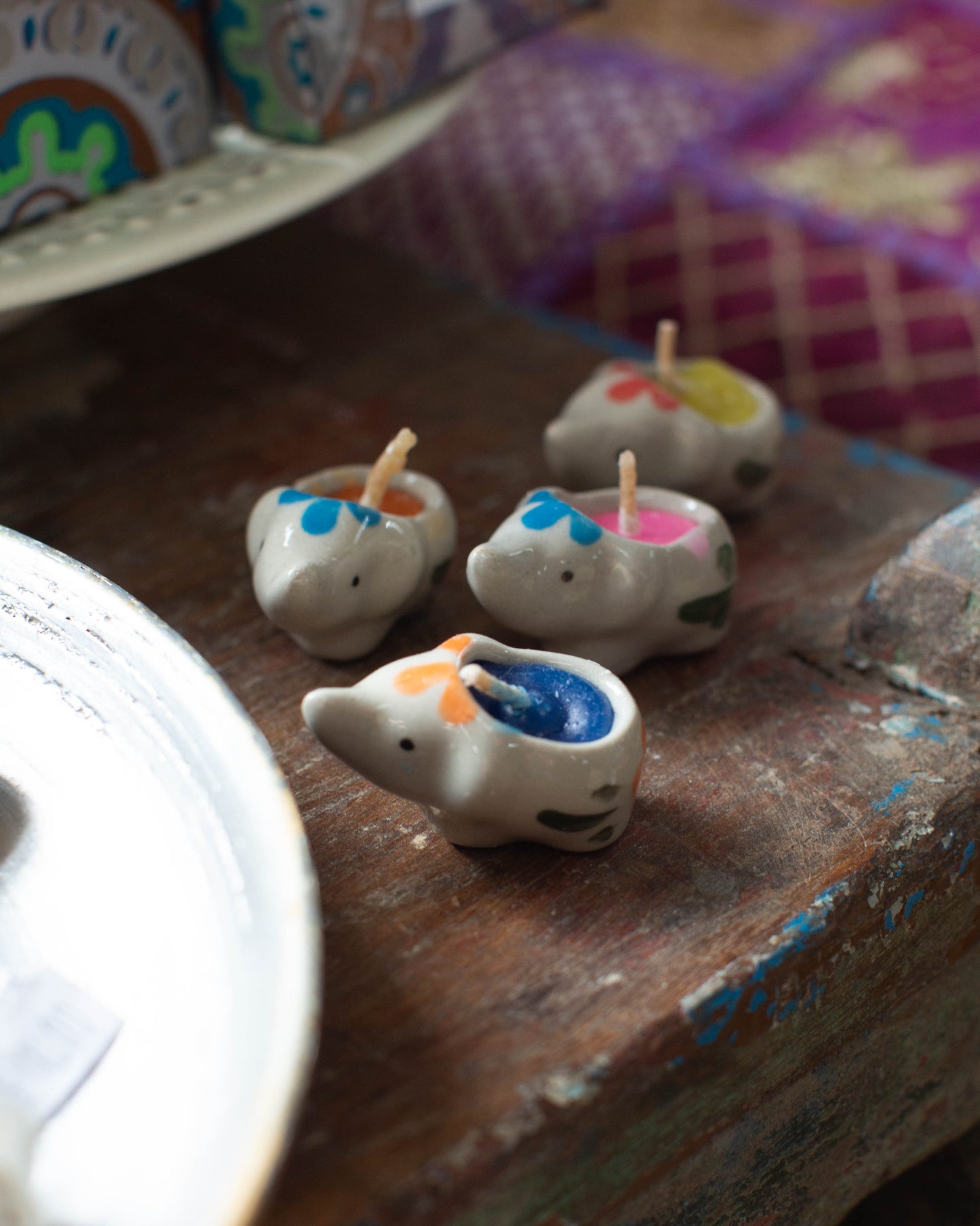 Assorted Little Elephant Candles