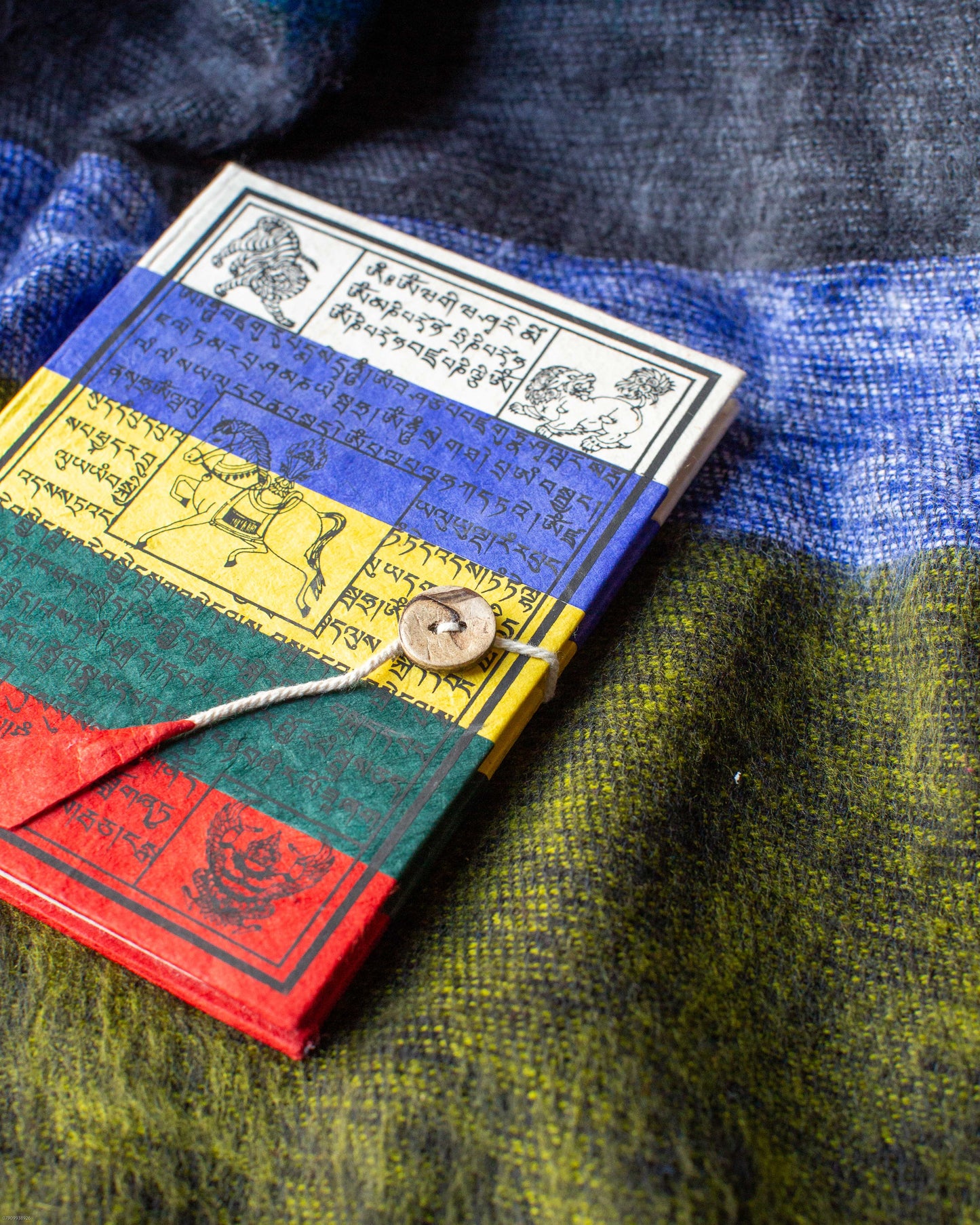 Nepal stripe handmade paper notebook