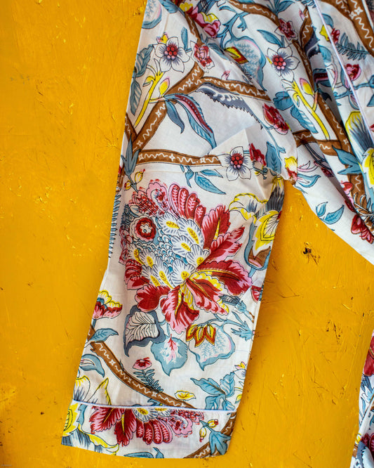 Hand Printed Kimono - #4
