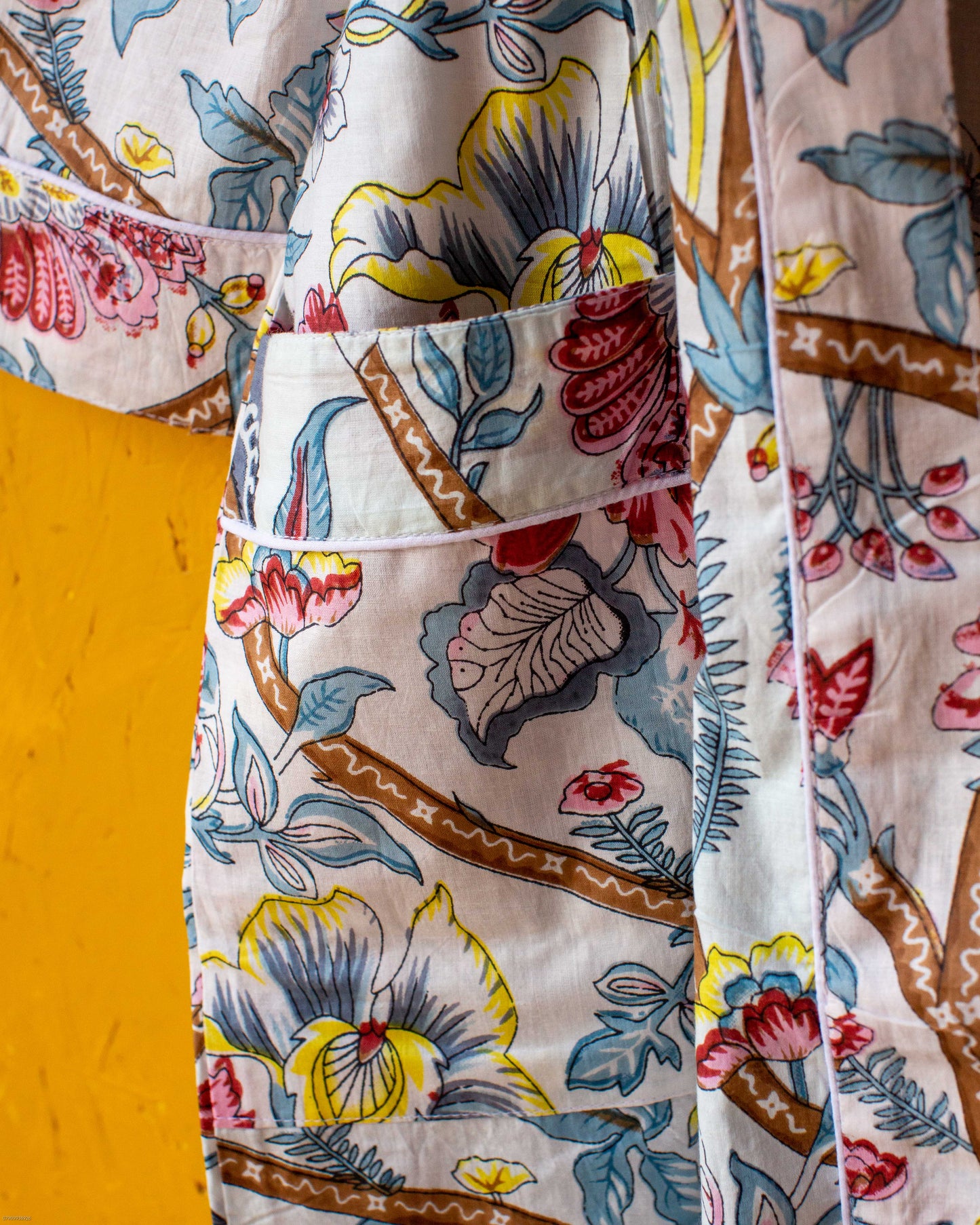 Hand Printed Kimono - #4