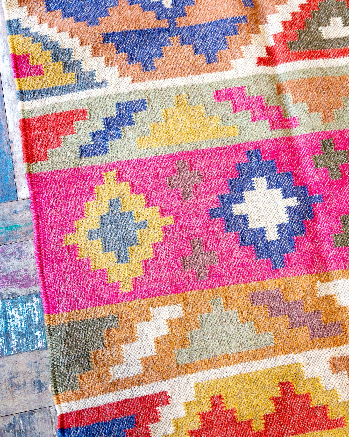 Large Wool & Jute Rug 182cm x 274cm