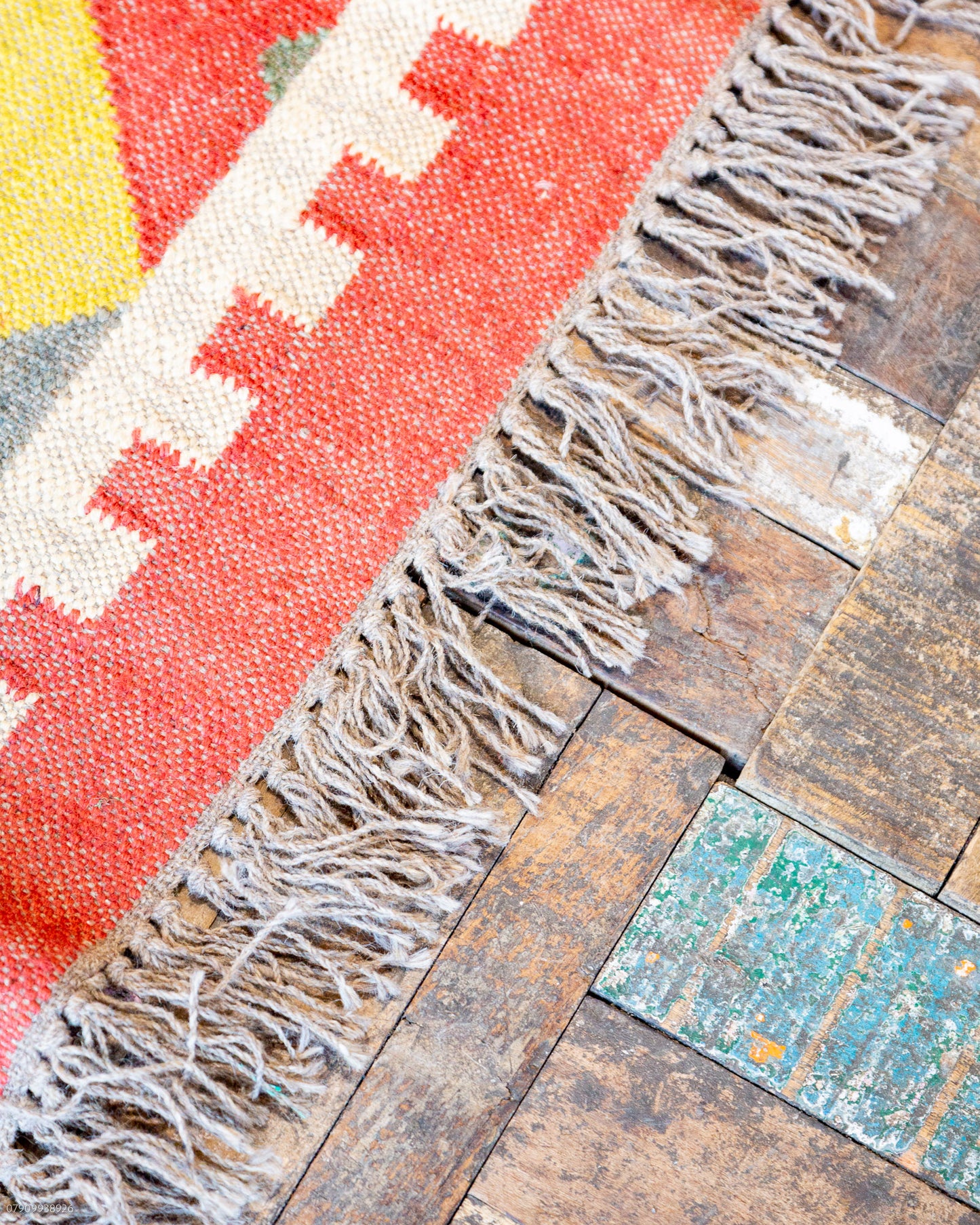 Large Wool & Jute Rug 182cm x 274cm