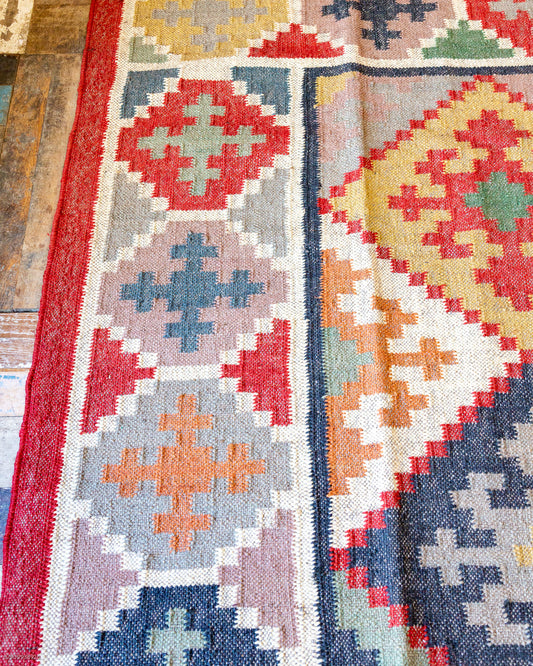 Large Wool & Jute Rug 182cm x 274cm