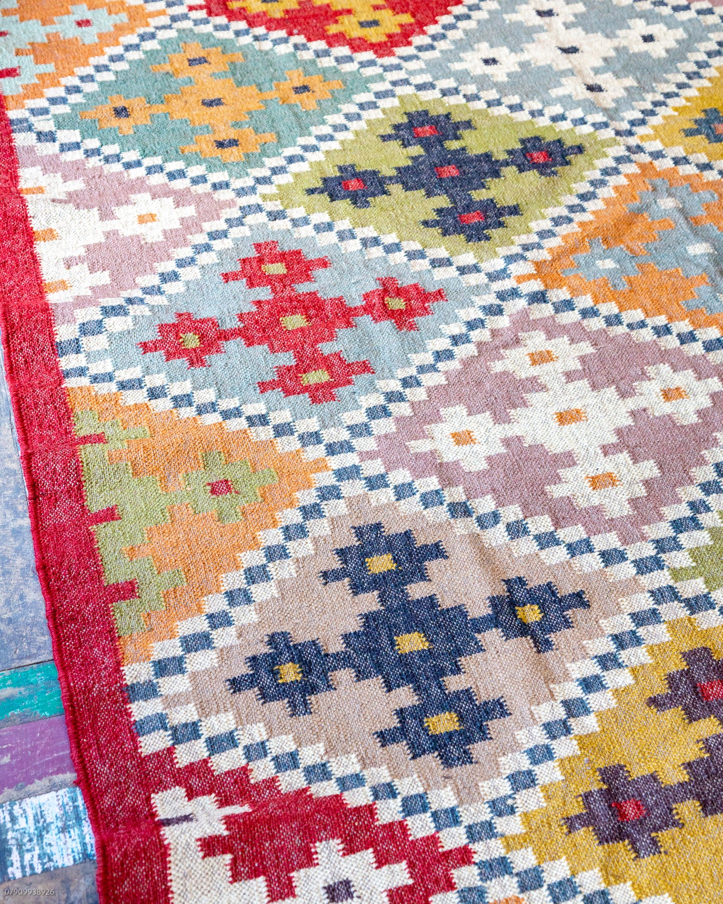 Large Wool & Jute Rug 182cm x 274cm