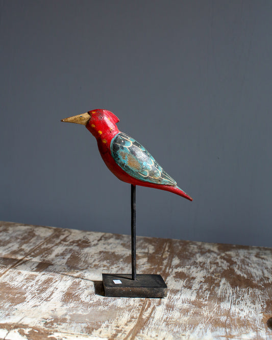 Hand painted Wooden bird