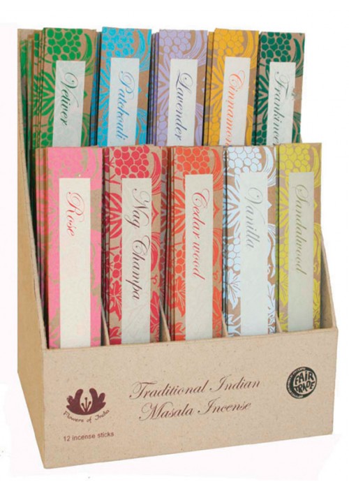 Flowers of India Incense - Set of 3 Packets - The india Shop