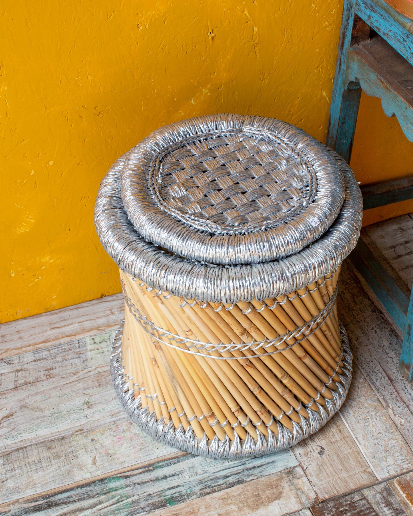 Muddha Stool - Silver