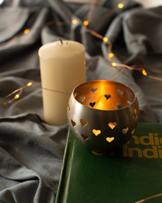 Metal Heart Votive