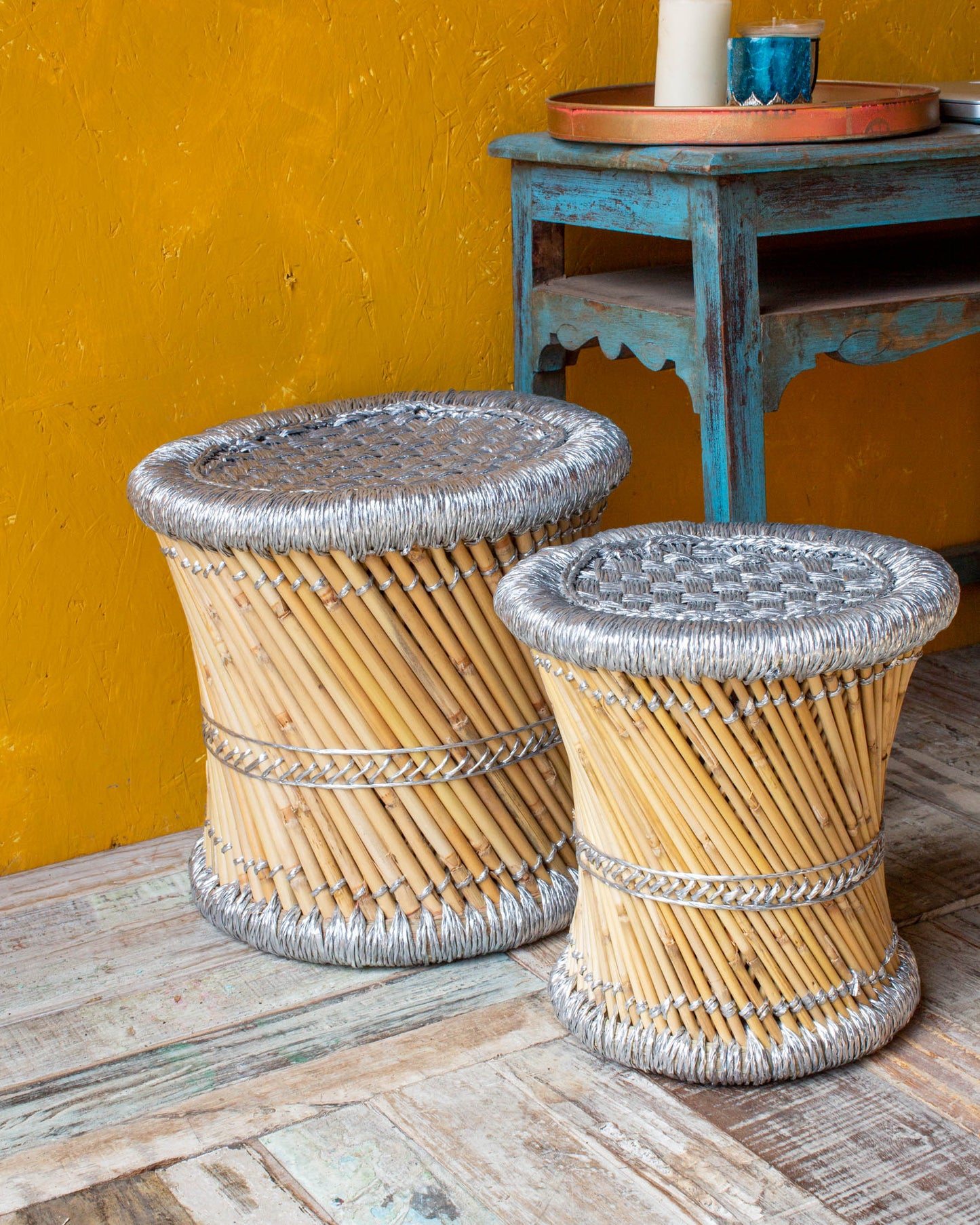 Muddha Stool - Silver