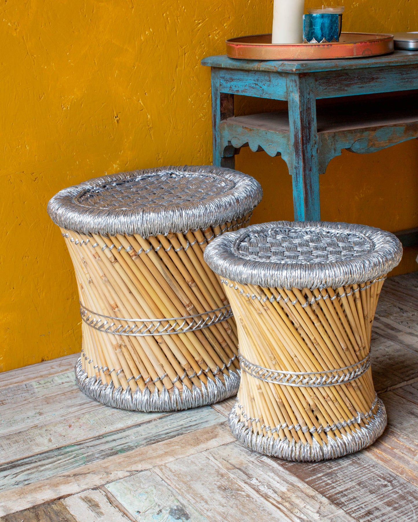 Muddha Stool - Silver