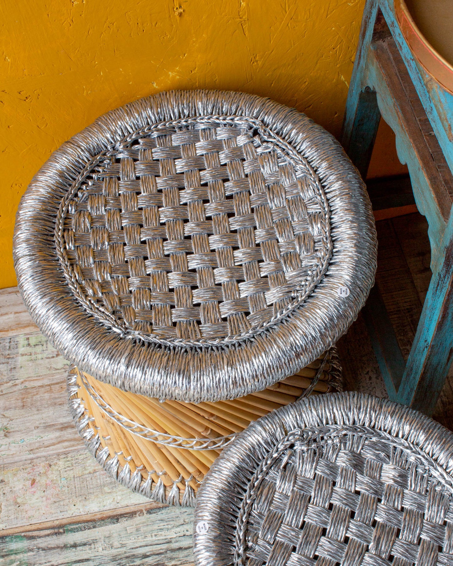Muddha Stool - Silver