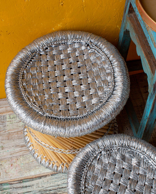 Muddha Stool - Silver