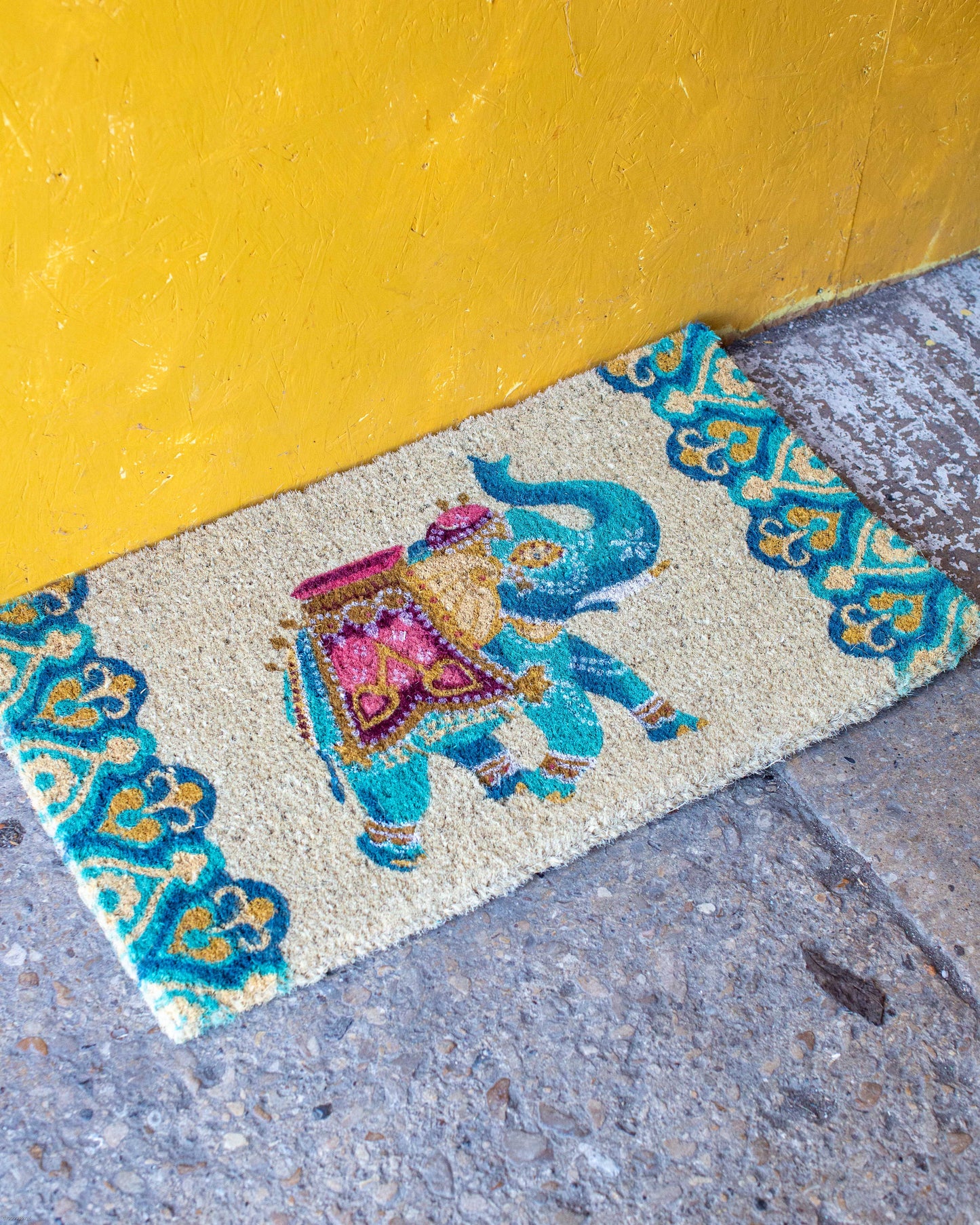 Blue Elephant Doormat