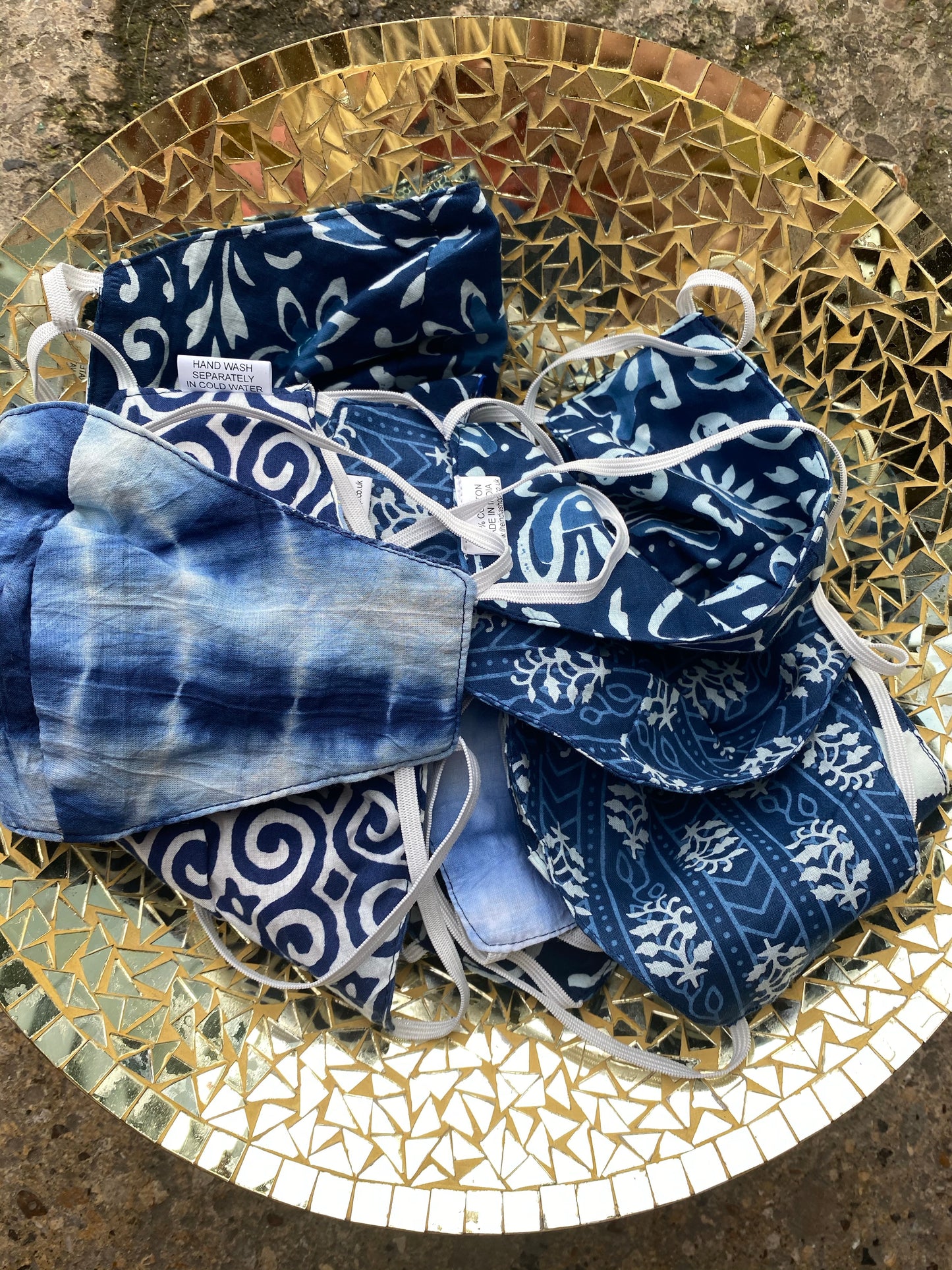 Blue Face Covering