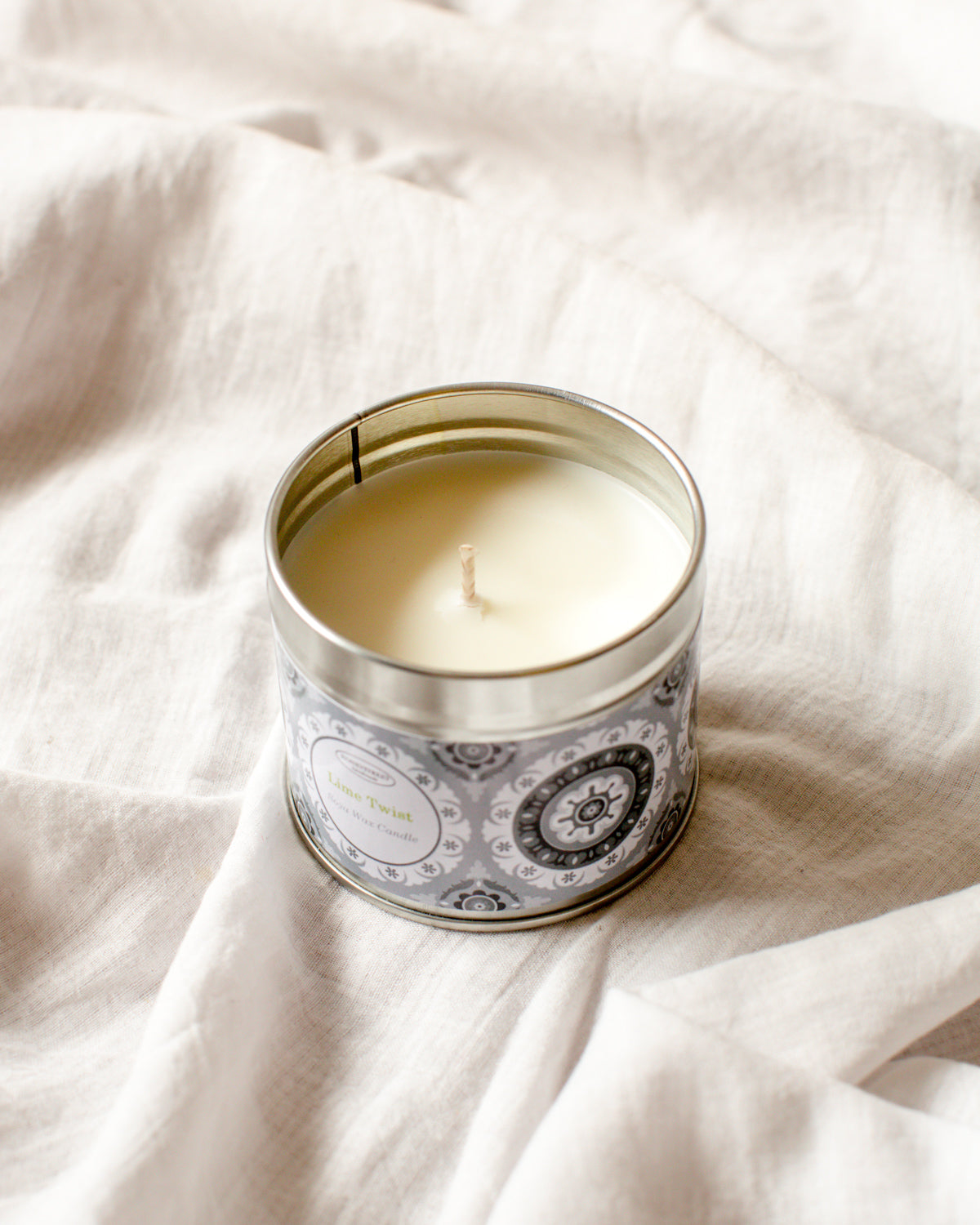 Lime Twist Tin Candle