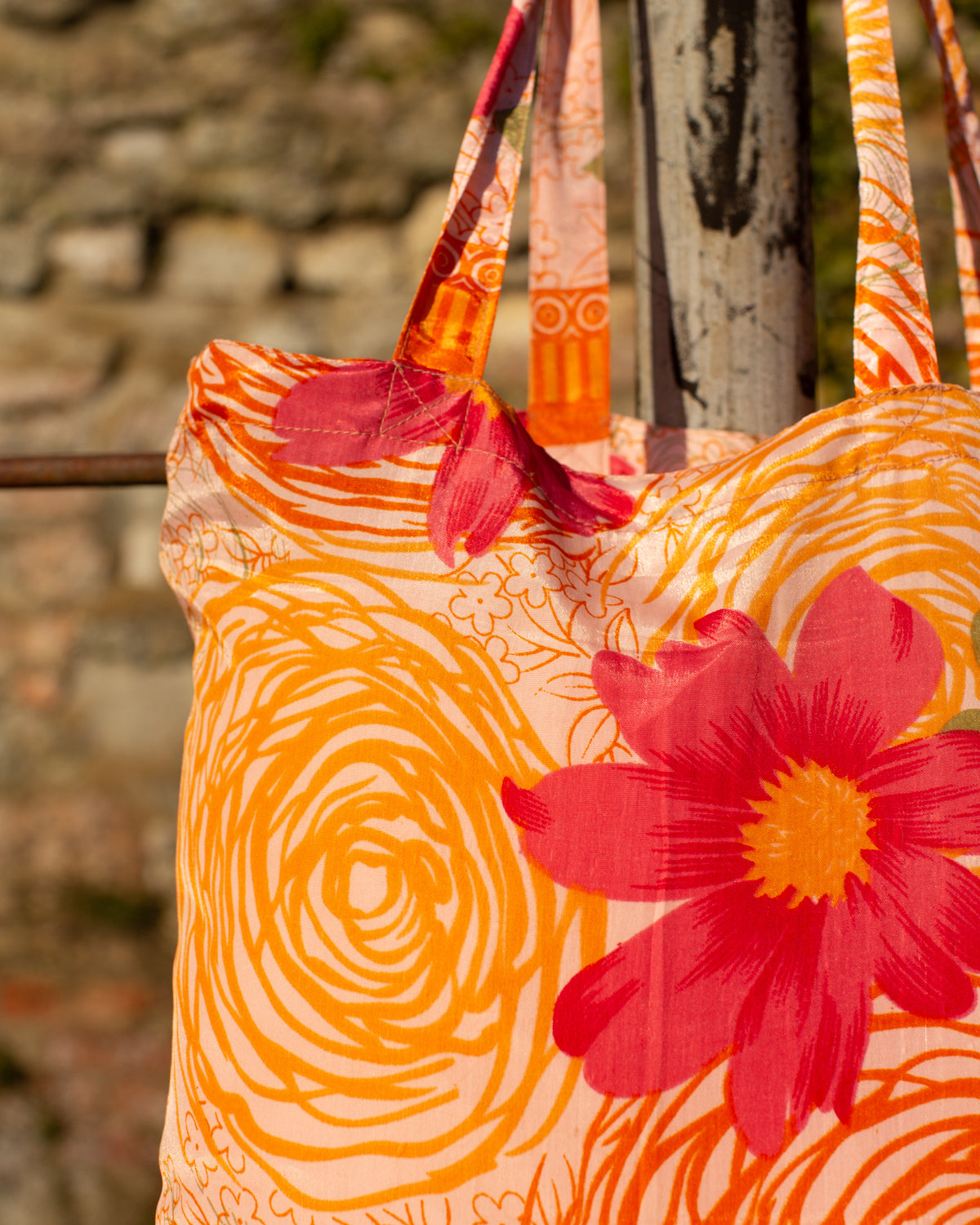 Up-cycled Sari Tote Bag