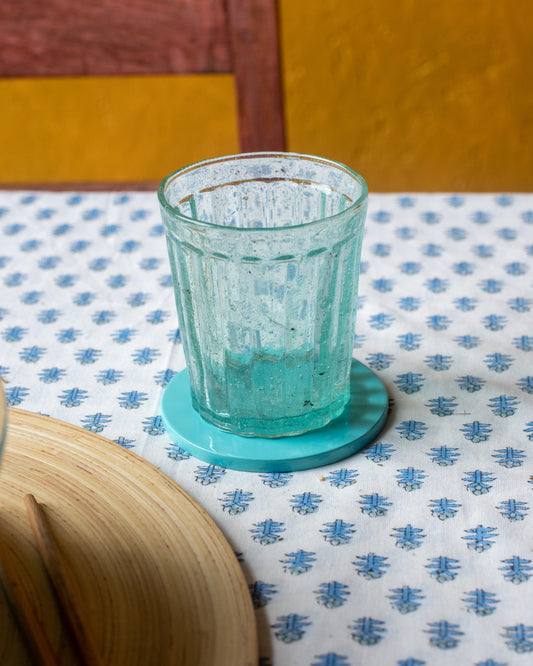 Turquoise Bamboo Coaster - The india Shop