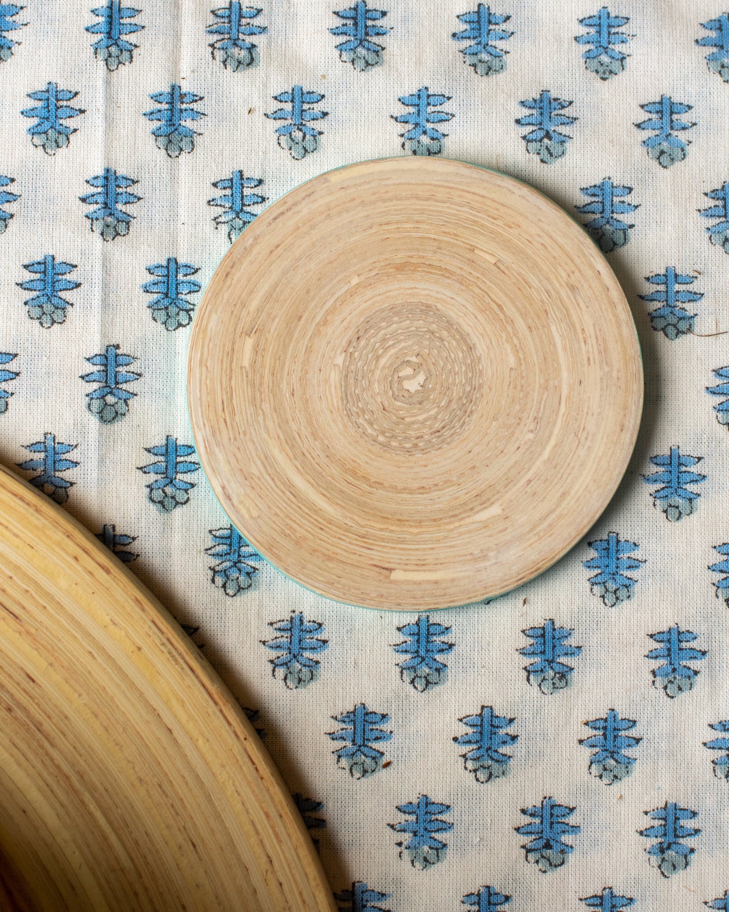 Turquoise Bamboo Coaster - The india Shop